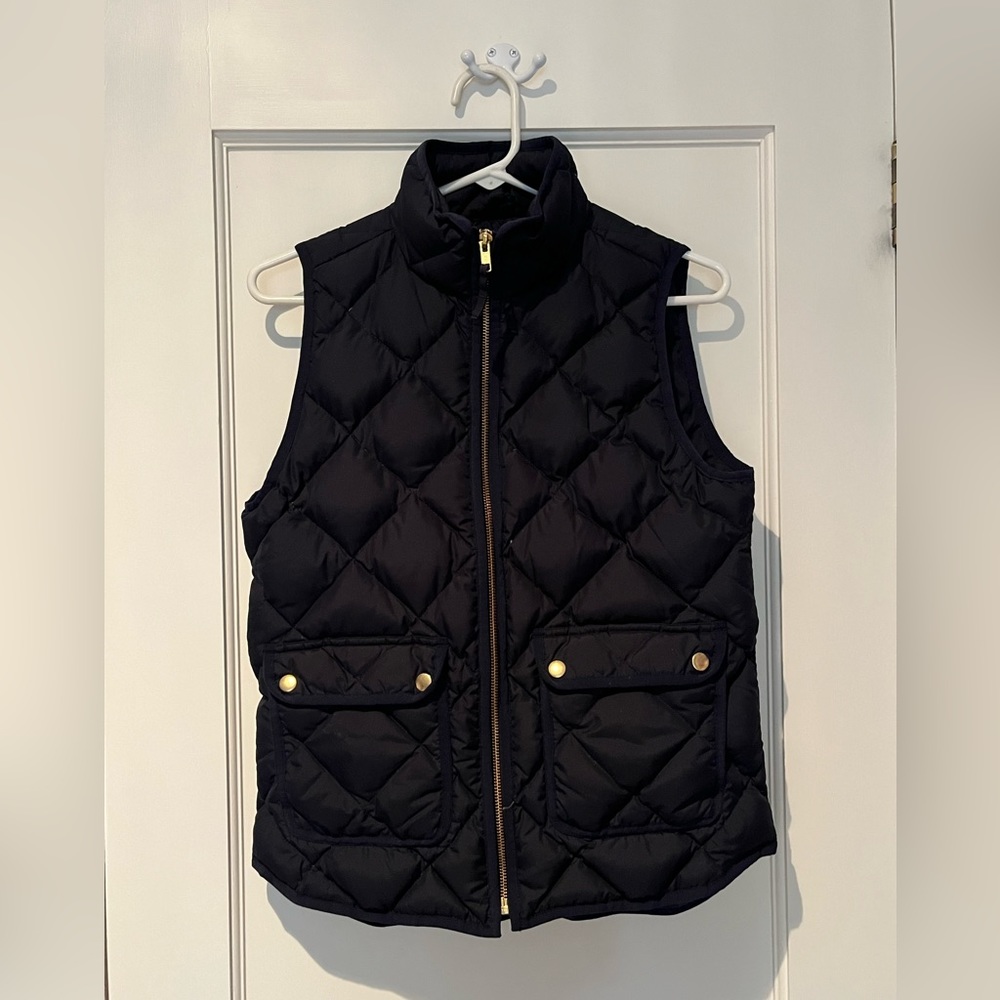 J.Crew Quilted Excursion Vest In Navy - image 1